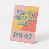 End of Season Sale Sign, 20% Off Tabletop  台座サイン (正面)