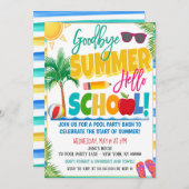 End of Summerパーティの招待状 招待状 (正面/裏面)