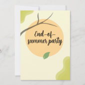 End of Summer Garden Party Invitation 招待状 (正面)