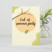 End of Summer Garden Party Invitation 招待状 (スタンド正面)