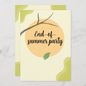 End of Summer Garden Party Invitation 招待状 (正面/裏面)