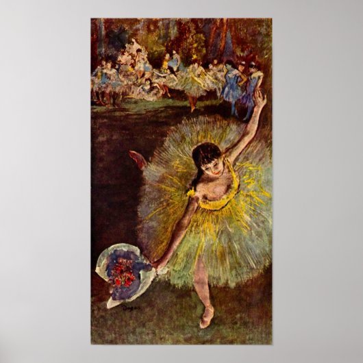 End of the arabesque by Edgar Degas ポスター (正面)