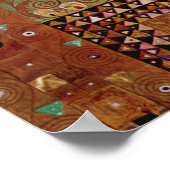 End of Wall, Stoclet Frieze by Gustavクリムト ポスター (角)