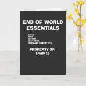 End of World カード (黄色い花)