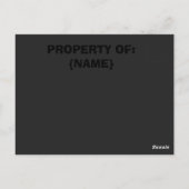 End of World Postcard ポストカード (裏面)