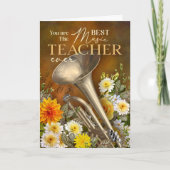 End-Of-Year Horn Music Teacher Thank You カード (正面)