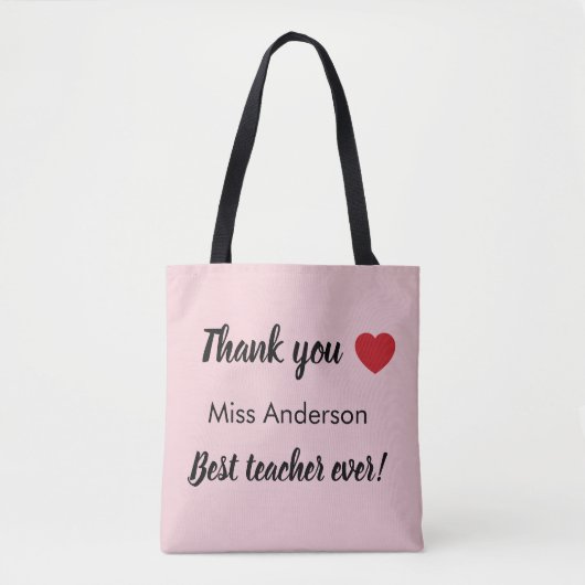 End of year teacher appreciation gift トートバッグ (正面)