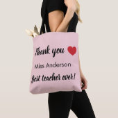 End of year teacher appreciation gift トートバッグ (クローズアップ)
