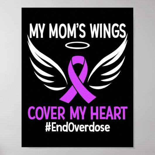 End Overdose My Mom's Wings Cover My Heart Purple  ポスター (正面)