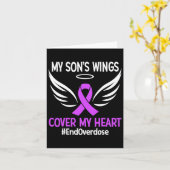 End Overdose My Son's Wings Cover My Heart Purple カード (黄色い花)