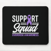 End Overdose Support Squad Overdose Awareness マウスパッド (正面)