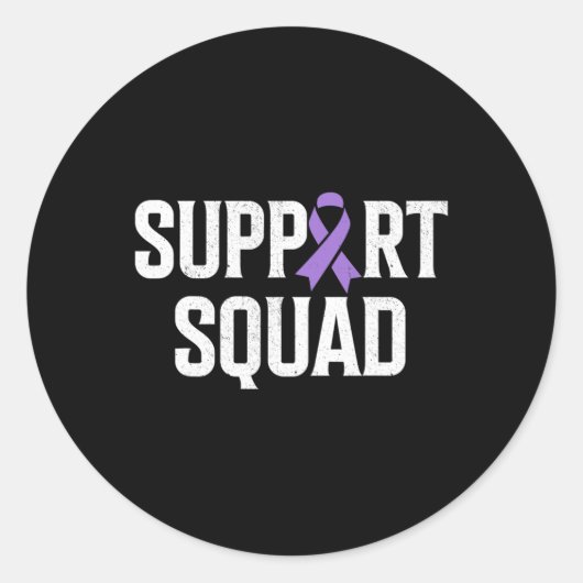 End Overdose Support Squad Overdose Awareness 1  ラウンドシール (正面)