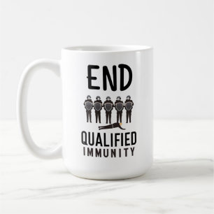 END QUALIFIED IMMUNITY – 正義と会計学 コーヒーマグカップ