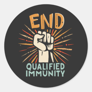 END QUALIFIED IMMUNITY – 正義と会計学 ラウンドシール
