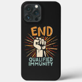 END QUALIFIED IMMUNITY – 正義と会計学 Case-Mate iPhoneケース (裏面)