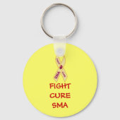 END-SMA-pin、FIGHTCURESMA キーホルダー (正面)