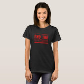 End the Sanctions Anti War 2 Tシャツ (正面フル)
