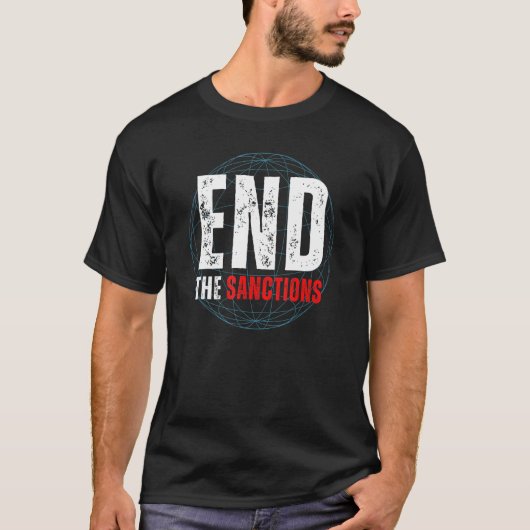 End the Sanctions Anti War Tシャツ (正面)