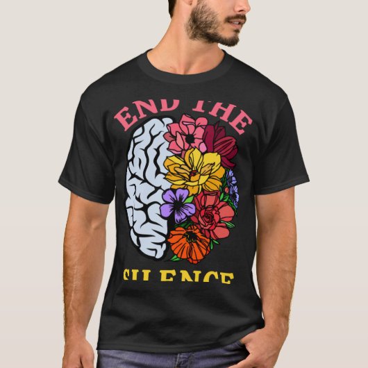 End The Silence For Mental Health Awareness 2023 Tシャツ (正面)
