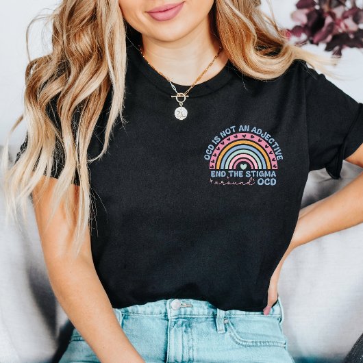 End the Stigma Around OCD Retro Mental Health Tシャツ