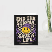 End The Stigma Save A Life グルービー オーバードーズ啓発 カード (正面)