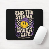 End The Stigma Save A Life Groovy Overdose Awarene マウスパッド (マウス)