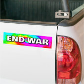 END WAR (you may change the words) バンパーステッカー (トラック上)