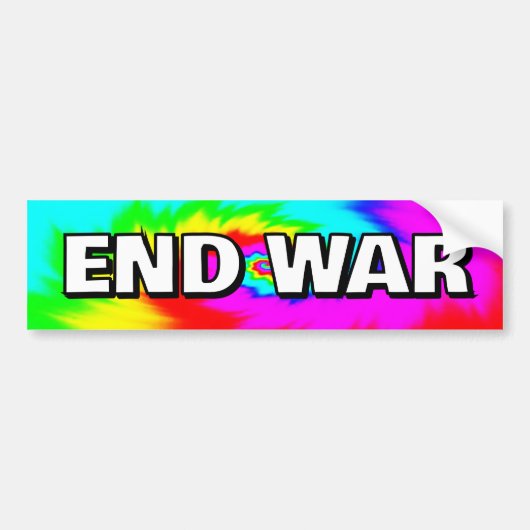 END WAR (you may change the words) バンパーステッカー (正面)