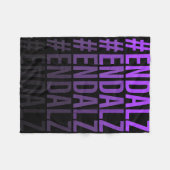 #endalz memory alzheimer’s awareness support  フリースブランケット (正面(横))