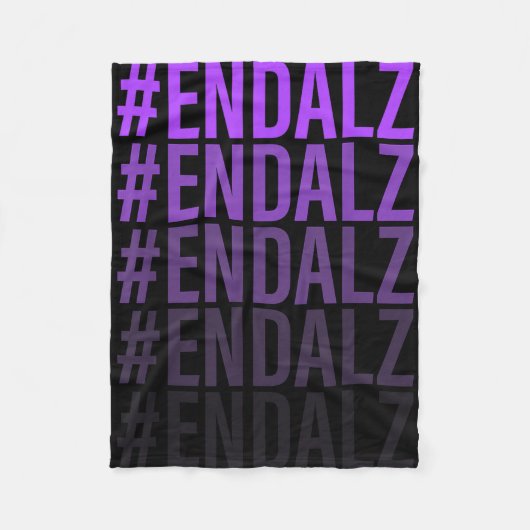 #endalz memory alzheimer’s awareness support  フリースブランケット (正面)