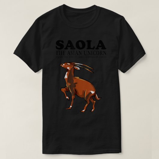 Endangered Species Day 2022 Theme - SAOLA The Asia Tシャツ (デザイン正面)