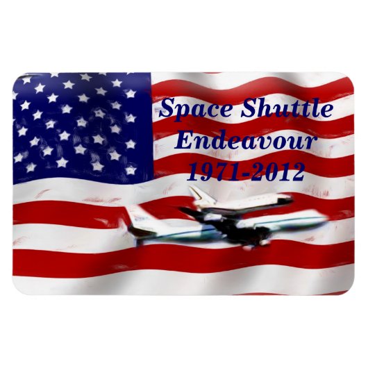 Endeavor-USA,1971-2012_Premium Flexi Magnet マグネット (横)