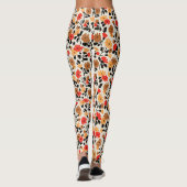 Endleaves of Art floral pattern レギンス (裏面)
