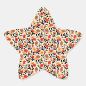 Endleaves of Art floral pattern 星シール (正面)