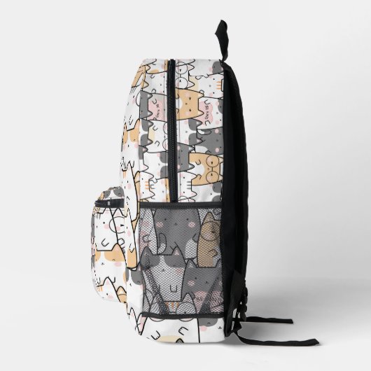 Endless Be Kind Kittens プリントバックパック (右)