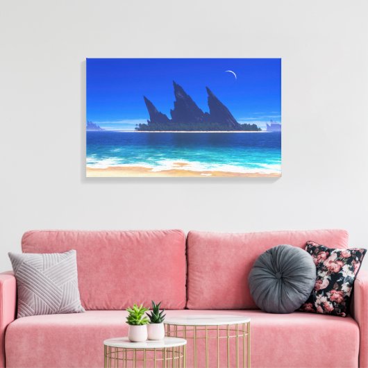 Endless Blue (2025) キャンバスプリント (インサイチュ (リビング))