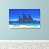 Endless Blue (2025) キャンバスプリント (インサイチュ (ウッドフロア))