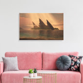 Endless Blue (Sunbeam) キャンバスプリント (インサイチュ (リビング))