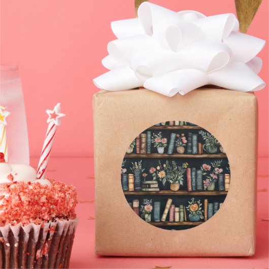 Endless Books Retro ラウンドシール (パーティー)