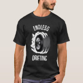 Endless Drifting Raceway Burnout Tシャツ (正面)