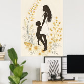  Endless Embrace – Mother and Child VII ポスター (ホームオフィス)