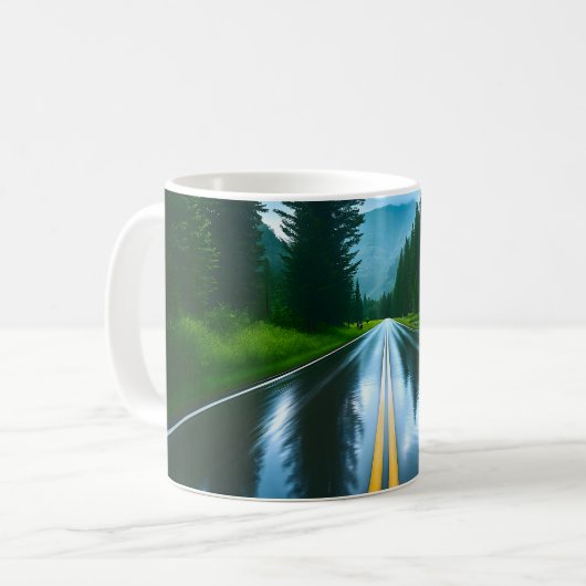 Endless Forest Road コーヒーマグカップ (正面左)