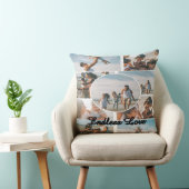 Endless Love Custom Family Collage Throw Pillow クッション (椅子)