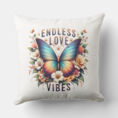 Endless Love Vibes バタフライ アート-96281 クッション (裏面)