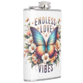 Endless Love Vibes バタフライ アート-96281 フラスク (右)