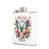 Endless Love Vibes バタフライ アート-96281 フラスク (左)