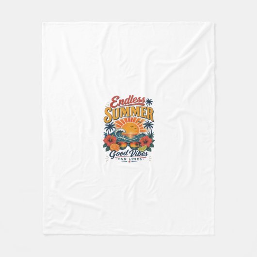 Endless Summer  フリースブランケット (正面)