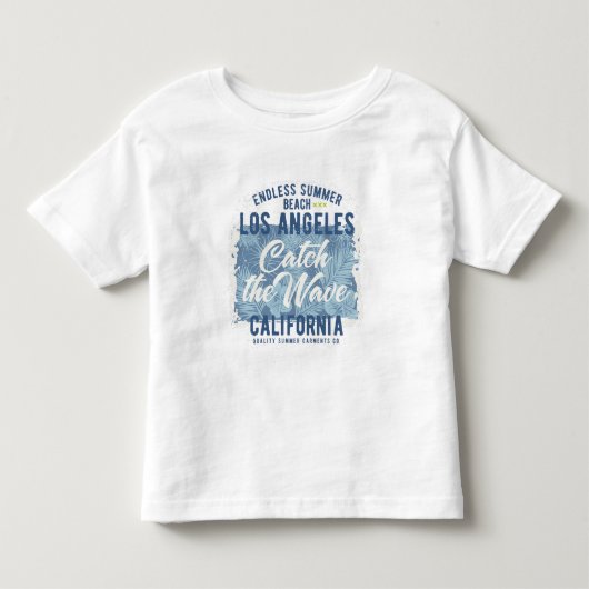 Endless Summer– ロサンゼルス 波に乗れ トドラーTシャツ (正面)