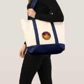 Endless Summer Golden Hour Sunset Palm Trees Tote トートバッグ (正面(商品))