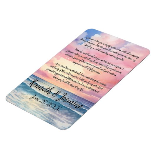 Endless Vows by the Sea Wedding マグネット (左側)